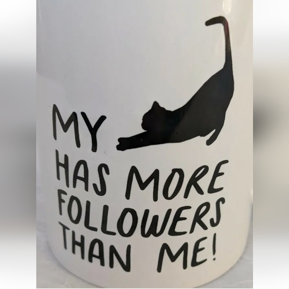 Kitty Mug My Cat Has More Followers Than Me Lover Influencer Coffee Cup Meme Tea - Picture 2 of 9